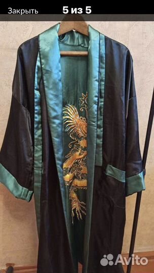 Халат Натуральный атлас - шелк Китай