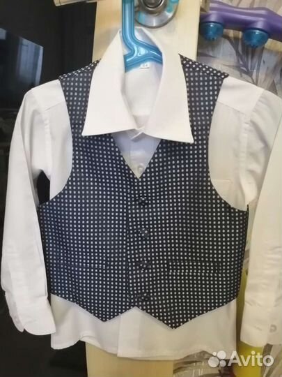 Рубашка и жилет на мальчика