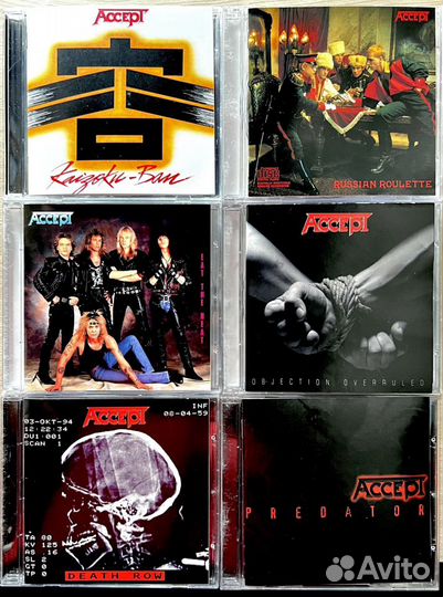 Музыкальные cd диски Accept, плюс Humanoid '24