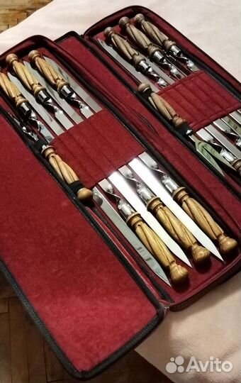 Набор шампуров подарочный