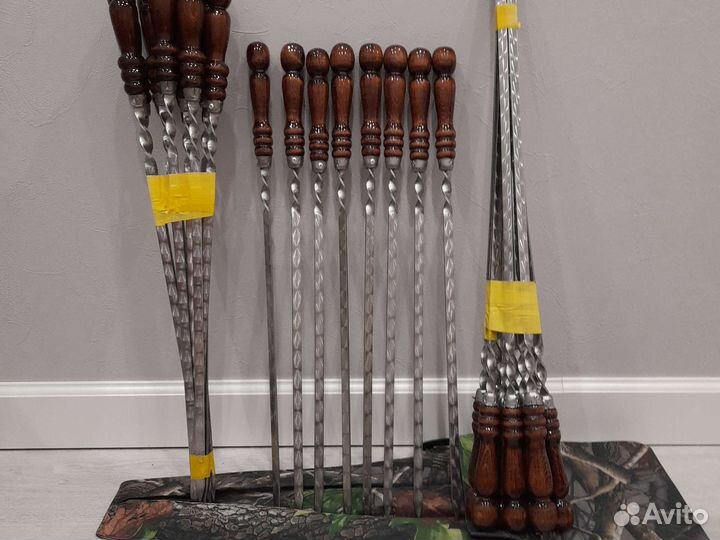 Шампура с деревянной ручкой