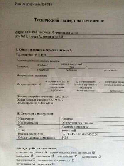 Общепит, 242.6 м²