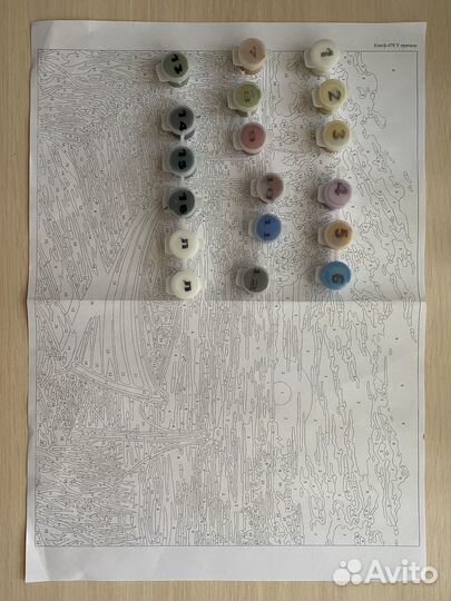 Остатки красок для рисования Картина по номерам