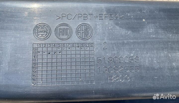 Усилитель заднего бампера Lancia Delta III