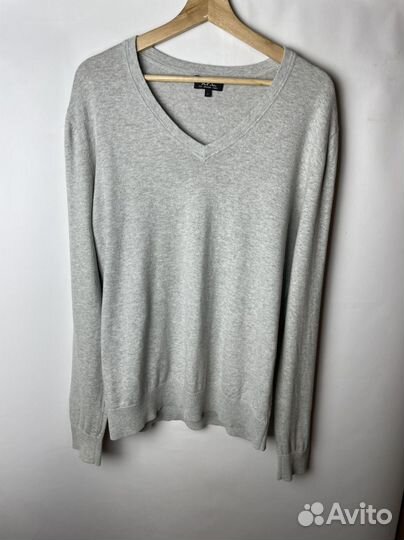 Джемпер APC V Neck Jumper Grey (L)