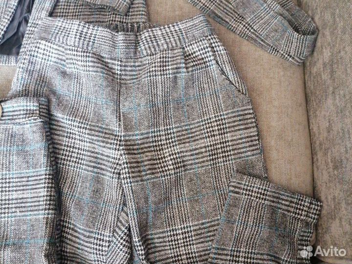 Костюм для девочки школа школьная форма серый 3ка