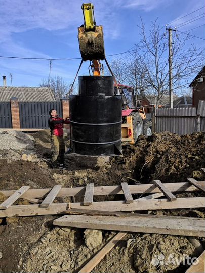 Установка септика, канализации