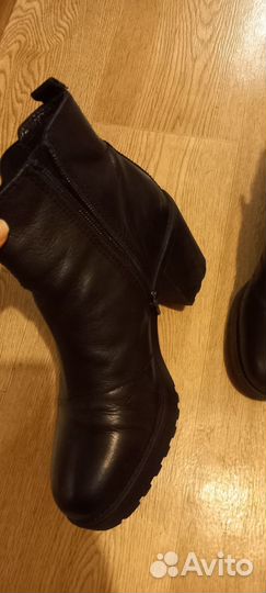 Полусапоги женские 38 натуральная кожаные