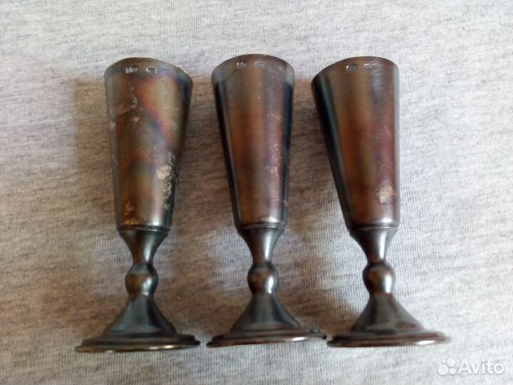 Ликёрные рюмки Киев 1958 серебро 875 пробы