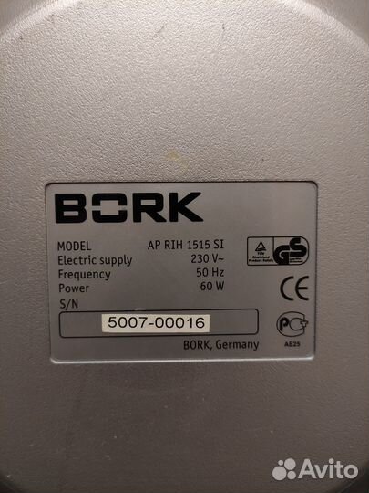 Очиститель воздуха bork AP RIH 1515 SI