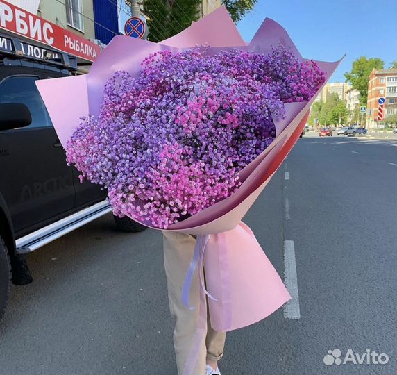 Букет гигант из гипсофилы с доставкой