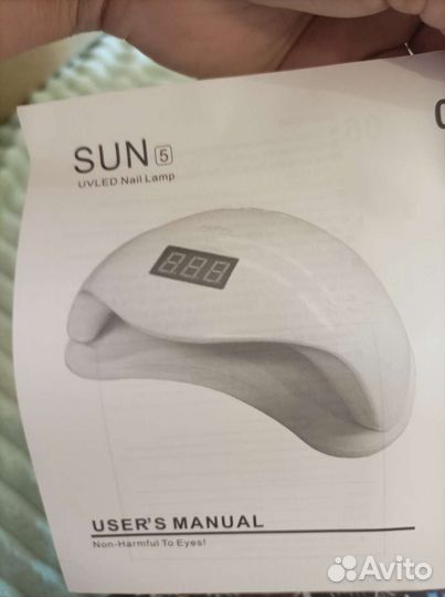 Новая лампа для сушки ногтей Sun 5+ гель-лаки