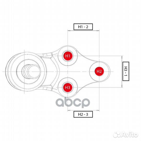 Шаровая опора ford Galaxy 2006,Mondeo,S-MAX/VO