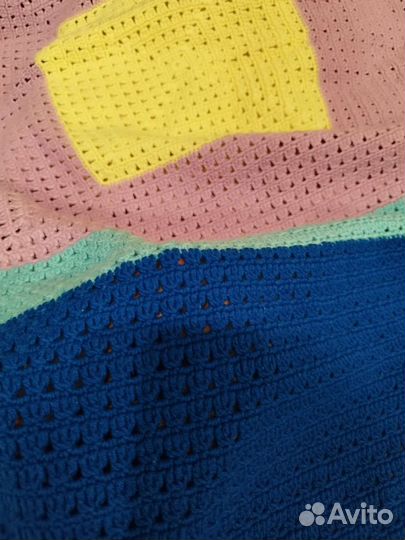 Плед детский вязаный ручная работа