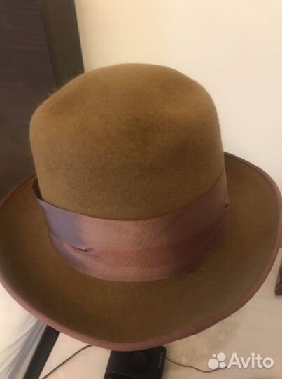 Шляпа фетровая жен табачного цвета