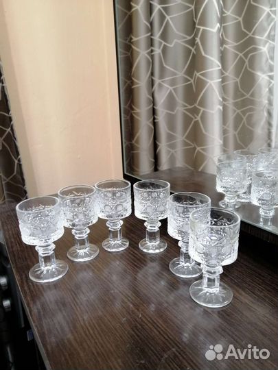 Набор хрустальные рюмок-стопок из 6 штук