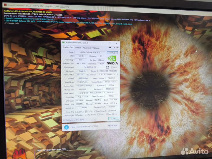 Gigabyte gaming Rtx 3070 8gb