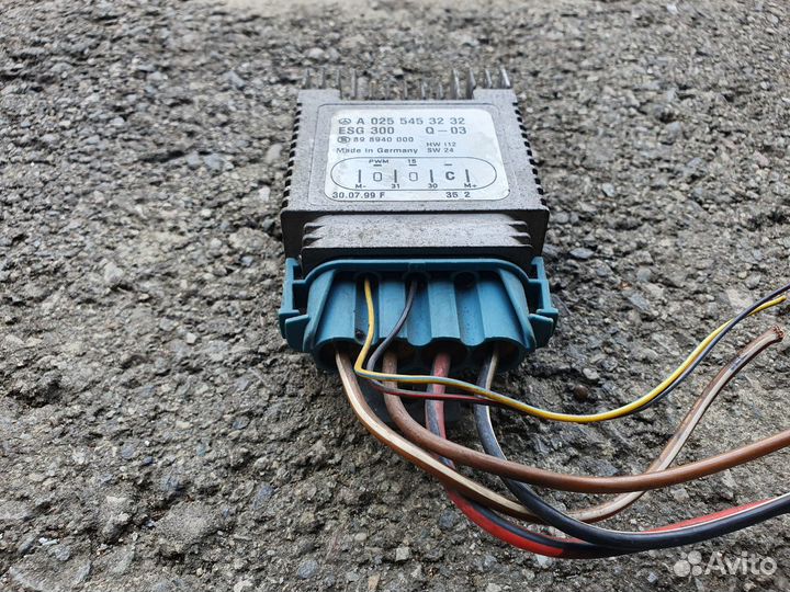 Блок управления вентилятором Mercedes W168 W210