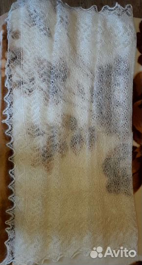 Пуховый платок паутинка