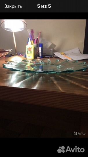 Чаша фруктовая, стекло,хрусталь