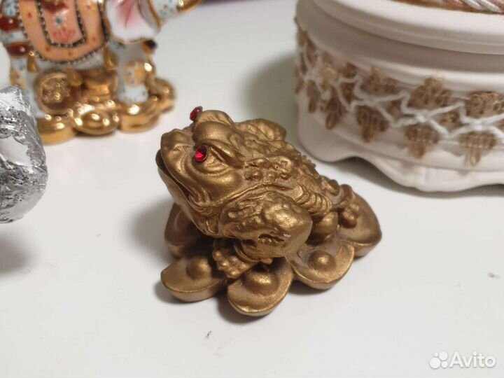 Статуэтка слон жаба шкатулка шкатулка