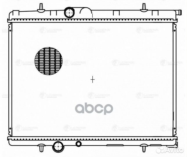 Радиатор peugeot 206 AT 98- LRC 2009 luzar