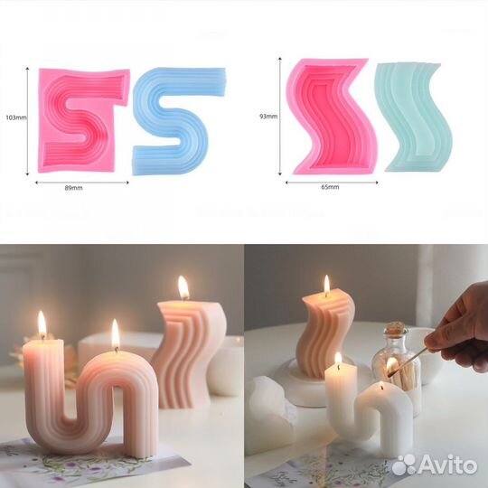 Селиконовые формы для свечей