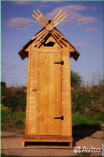 Уличный туалет деревянный JWL460