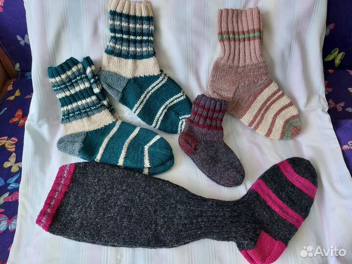 Носки ручной вязки