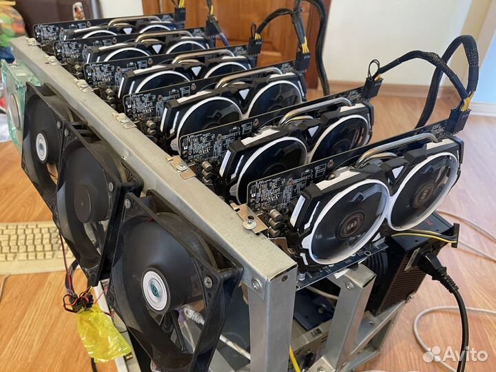 Риг видеокарты MSI RX 580 Armor 8 Gb