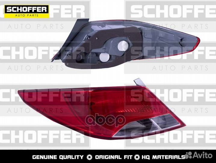 Фонарь задний левый Hyundai Solaris 4D (I 2014