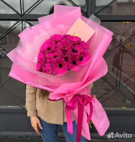 Букеты-Комплименты из Гербер. Герберы 51/101 шт