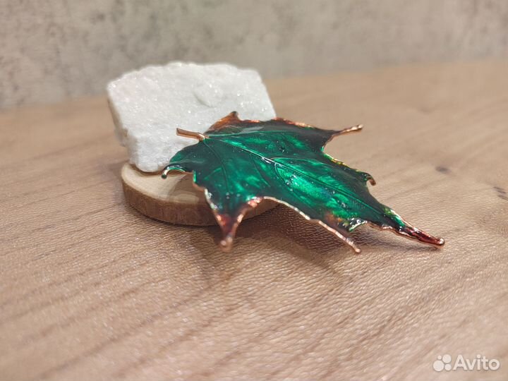 Гальванопластика, брошь, ювелирная эмаль