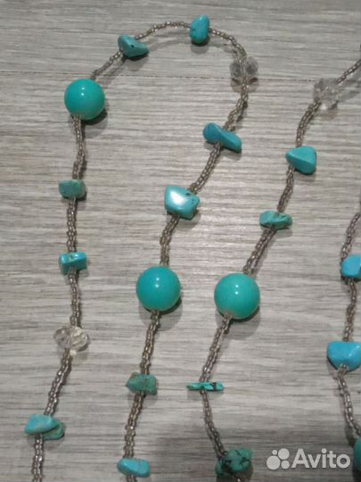 Бусы бирюза
