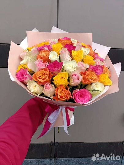 Цветы розы букет