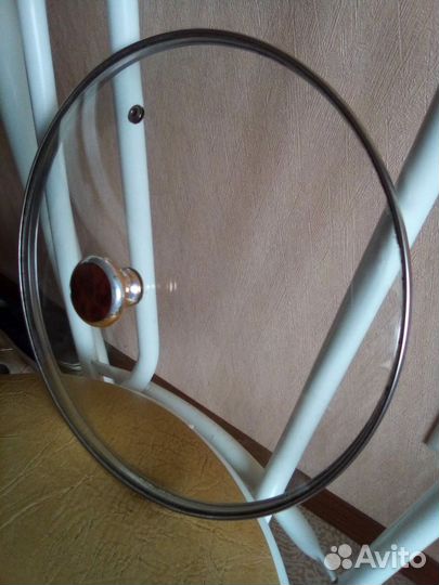 Крышка Стекло, 28 см. Для сковороды, кастрюли