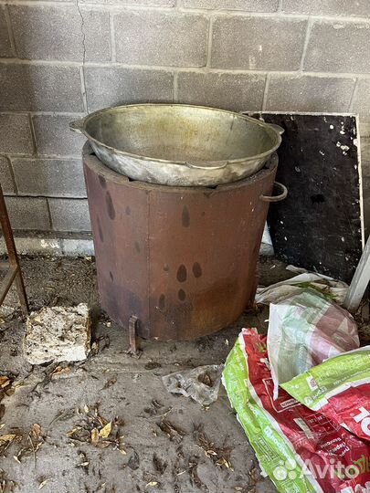 Казан алюминиевый СССР с очагом