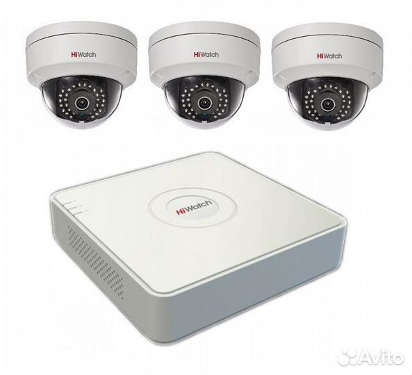 Видеонаблюдение IP-Poe на 3камеры для Дома и Дачи