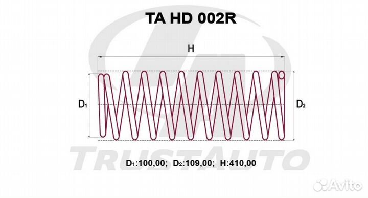 Пружина задняя усиленная Honda CR-V 52441-S10-024