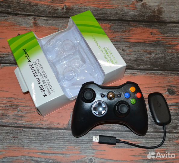 Беспроводной джойстик для пк от Xbox 360 +приёмник