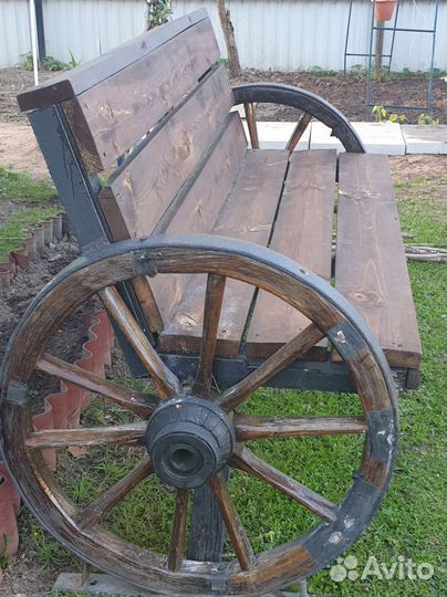 Скамейка садовая деревянная