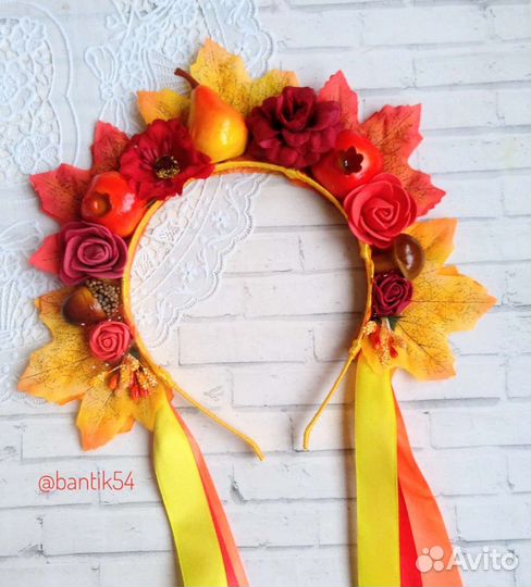Осенний венок, ободок