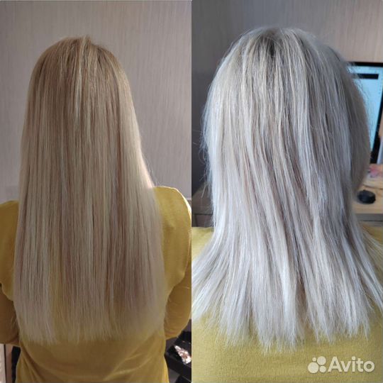 Наращивание волос, кератиновое выпрямление