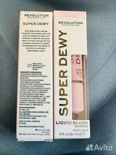 Makeup Revolution Super dewy Жидкие Румяна