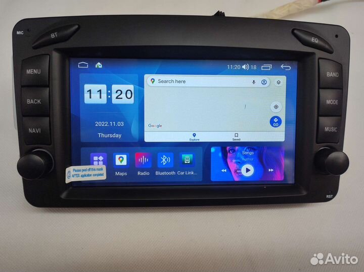 Магнитола андроид Mercedes w209 463 203