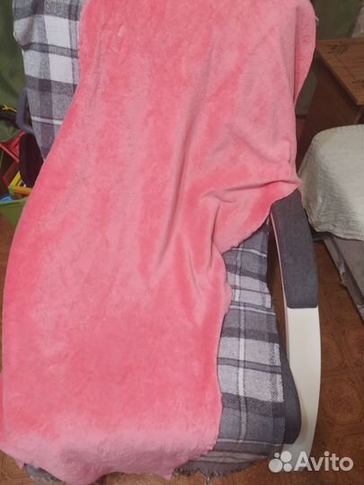 Плед детский розовый