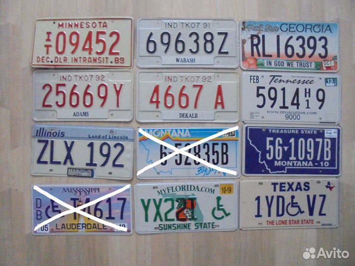 Автомобильные номера США оригиналы