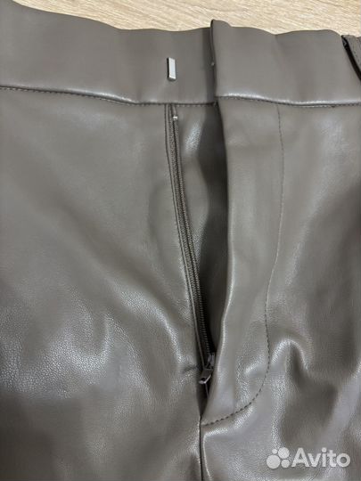 Шорты кожаные zara