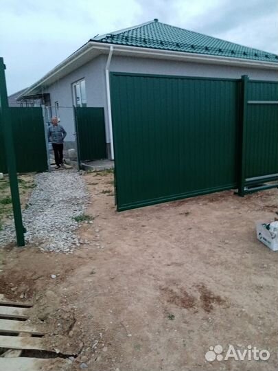 Откатные ворота с установкой