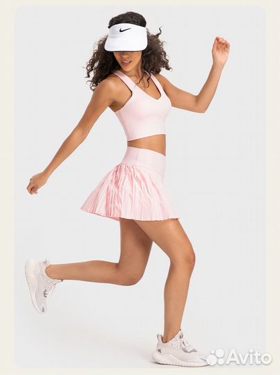 Спортивное платье, топ юбка с шортами для тенниса